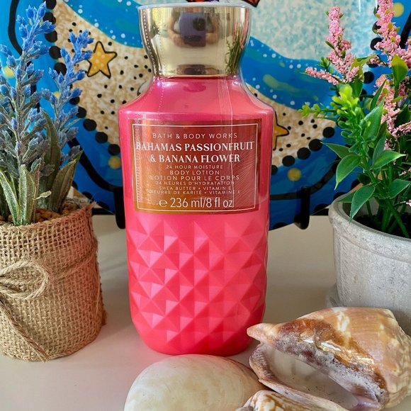 2/$16 Bahamas Passionfruit & Banana Flower Body Lotion Bath & Body Works New - Picture 3 of 4